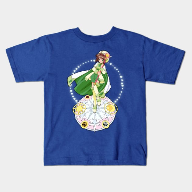 Card Captor Sakura - Sakura Kids T-Shirt by Nykos